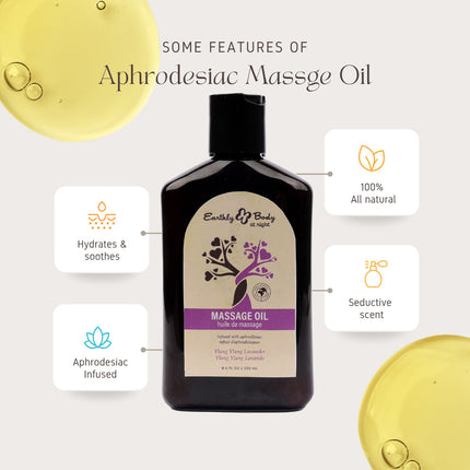 EB Hemp Seed Massage Oil Ylang Ylang Lavender - 60ml Bottle