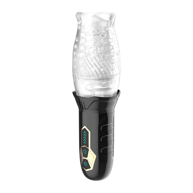 Adam & Eve Adam's Gawk Gawk - Clear USB Rechargeable Rotating Masturbator