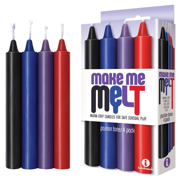 Make Me Melt Passion Tones Drip Candles - 4 Pack