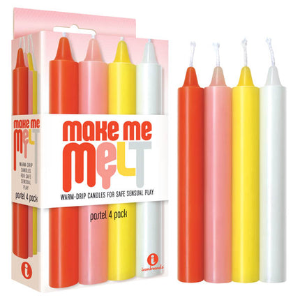Make Me Melt Pastel Drip Candles - 4 Pack