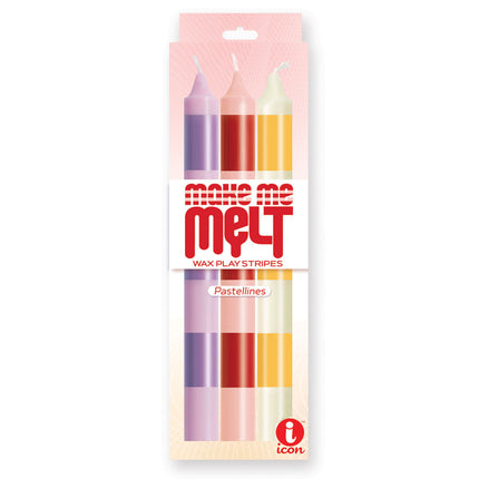 Make Me Melt Pastellines Coloured Drip Candles - 3 Pack