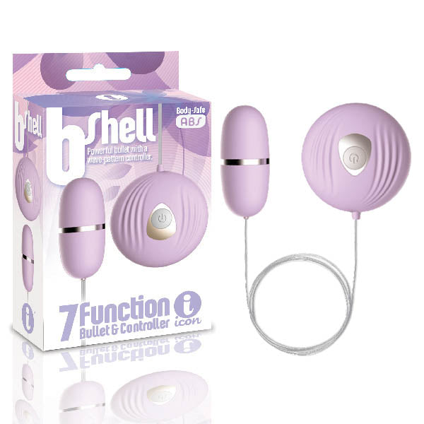 The 9's b-Shell Purple Bullet Vibrator with Remote Control