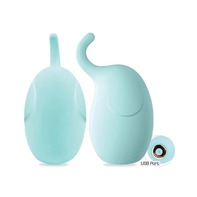 Buzzy Buddy Hunk With A Trunk Aqua USB Rechargeable Clitoral Stimulator