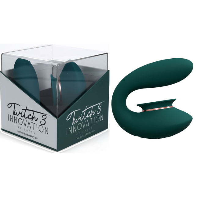 Twitch 3 Innovation Suction & Vibration Toy - Green