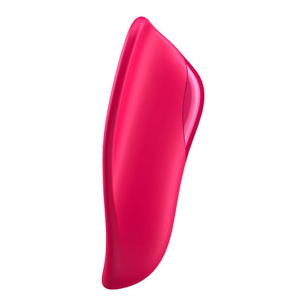 Satisfyer High Fly Red Finger Vibrator Side View