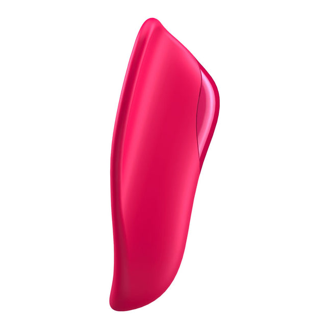 Satisfyer High Fly Red Finger Vibrator Side View