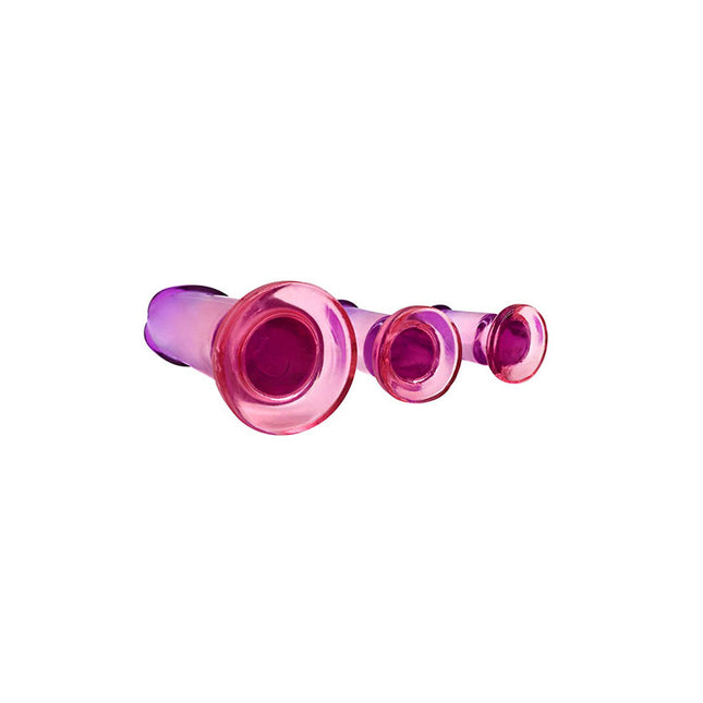 Adam & Eve SUNSET DREAMS Anal Training Kit - Pink/Purple Butt Plugs Set of 3