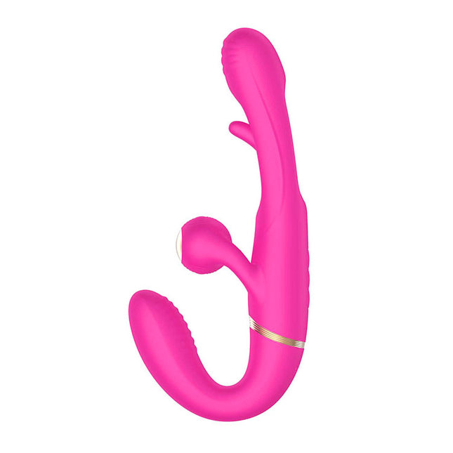 Adam & Eve ORGAZ-OHH-MATIC - Pink 23.5 cm Strapless Strap-On with Remote