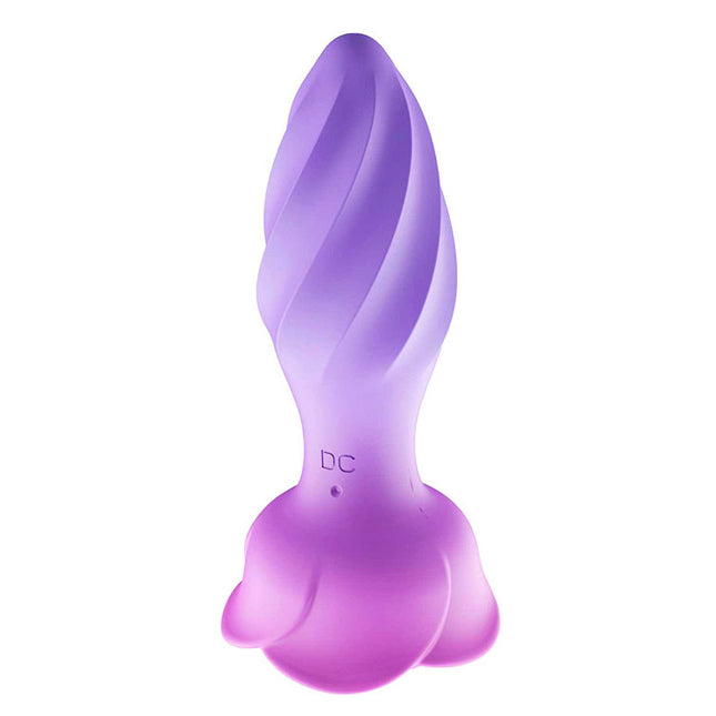 Adam & Eve ROTATING ROSE PLUG - Pink 12 cm Jeweled Anal Vibrator