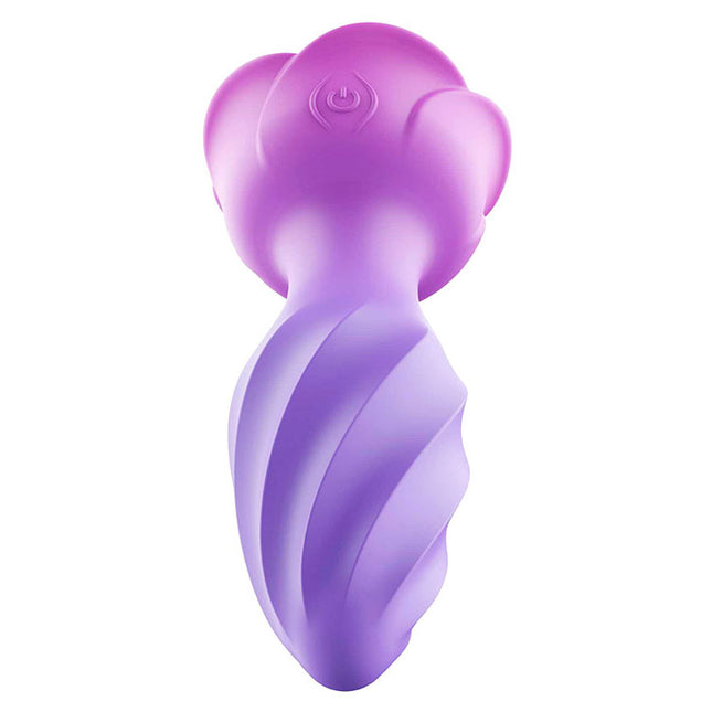 Adam & Eve ROTATING ROSE PLUG - Pink 12 cm Jeweled Anal Vibrator
