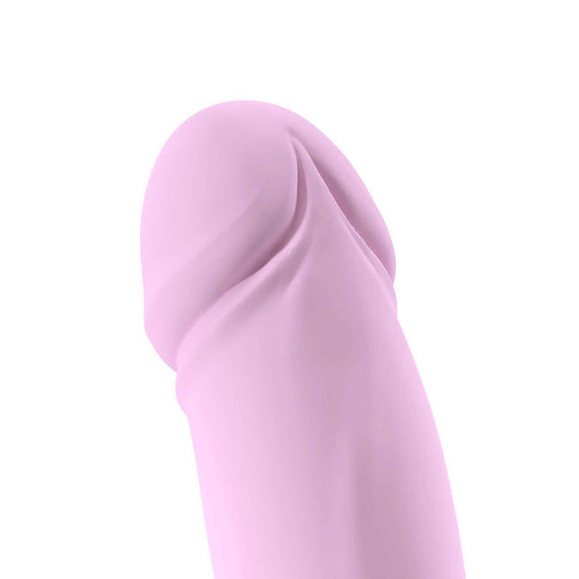 Adam & Eve HEART THROBBER - Pink 18.2cm Vibrating Dildo