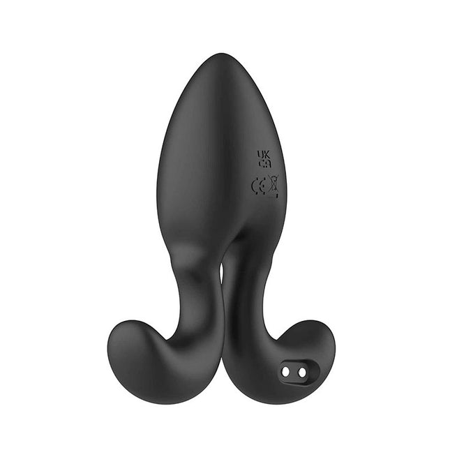 Adam & Eve OMEGA Black 10cm Vibrating Butt Plug with Remote