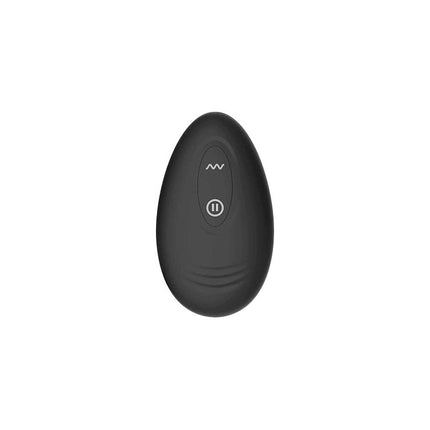 Adam & Eve OMEGA Black 10cm Vibrating Butt Plug with Remote