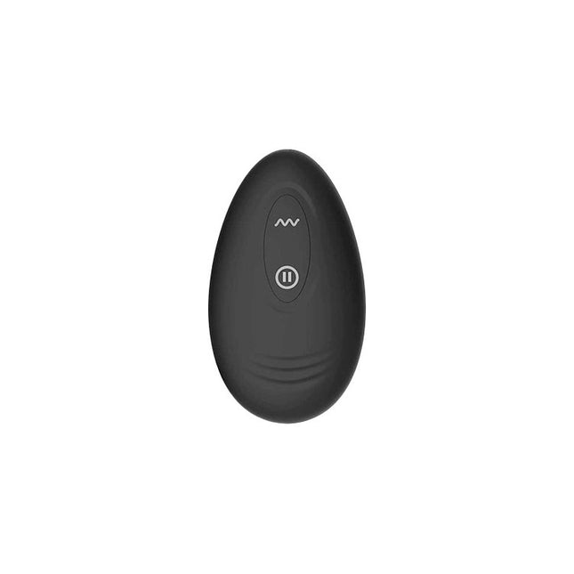 Adam & Eve OMEGA Black 10cm Vibrating Butt Plug with Remote