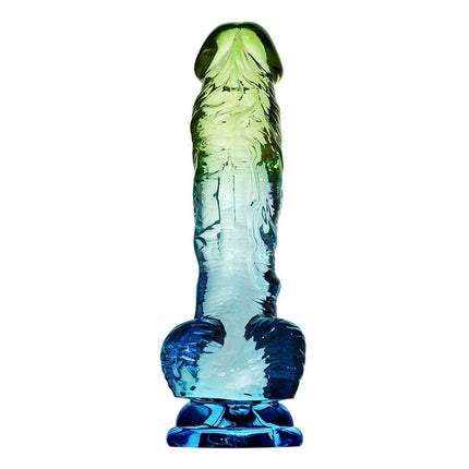 Adam & Eve SENSUAL SEASIDE 8.5 Inch Dildo - Blue/Green