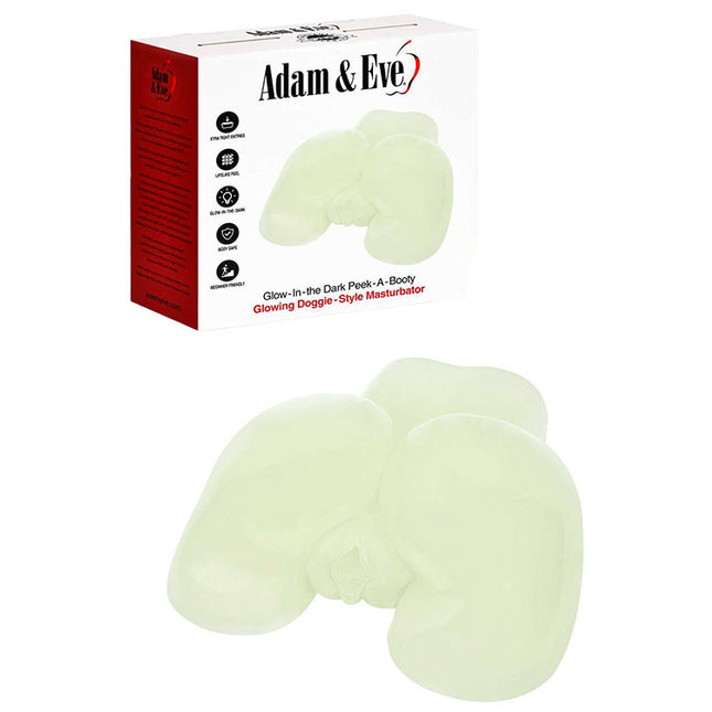 Adam & Eve GLOW IN THE DARK PEEK-A-BOOTY - Doggy Style Mini Masturbator