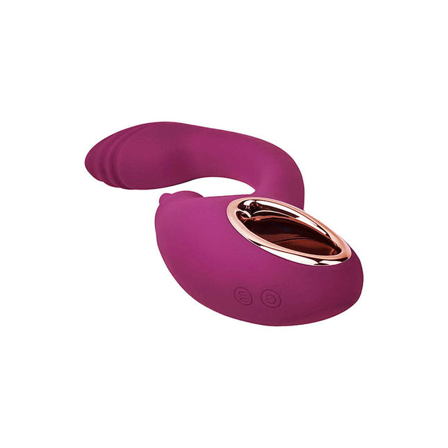 Adam & Eve Rose Gold 8.6" Clit Tickler Rabbit Vibrator