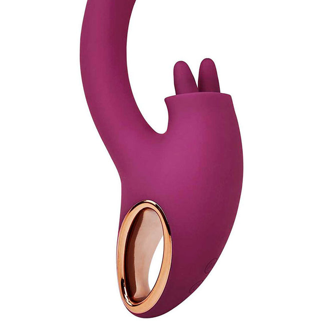 Adam & Eve Rose Gold 8.6" Clit Tickler Rabbit Vibrator