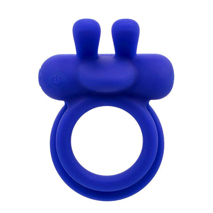 Adam & Eve ROCKIN RABBIT 2.0 - Blue USB Vibrating Cock Ring with Wireless Remote