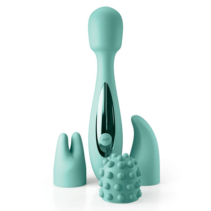 JimmyJane Canna - Teal 21.8cm Massage Wand with 3 Interchangeable Heads