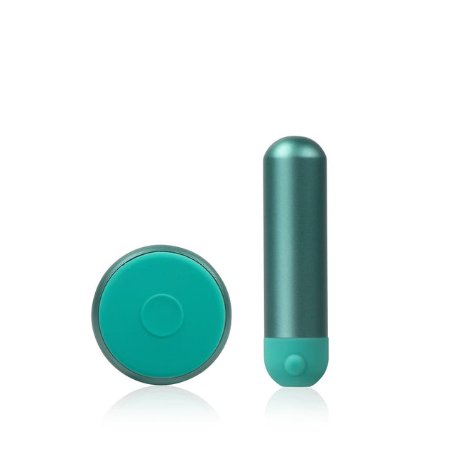 JimmyJane Mini Chroma Teal 7.8cm Bullet Vibrator with Wireless Remote