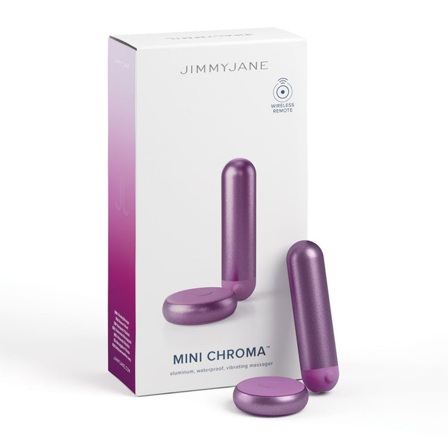 JimmyJane Mini Chroma Purple 7.8cm Bullet Vibrator with Wireless Remote