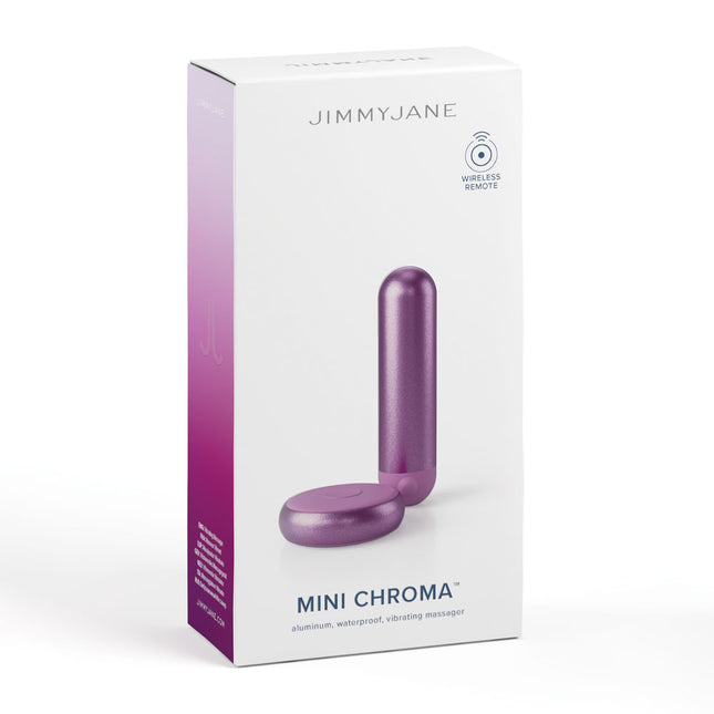 JimmyJane Mini Chroma Purple 7.8cm Bullet Vibrator with Wireless Remote