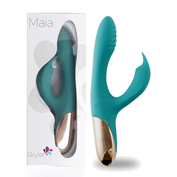 Maia Skyler Green 21.6cm Bendable Rabbit Vibrator