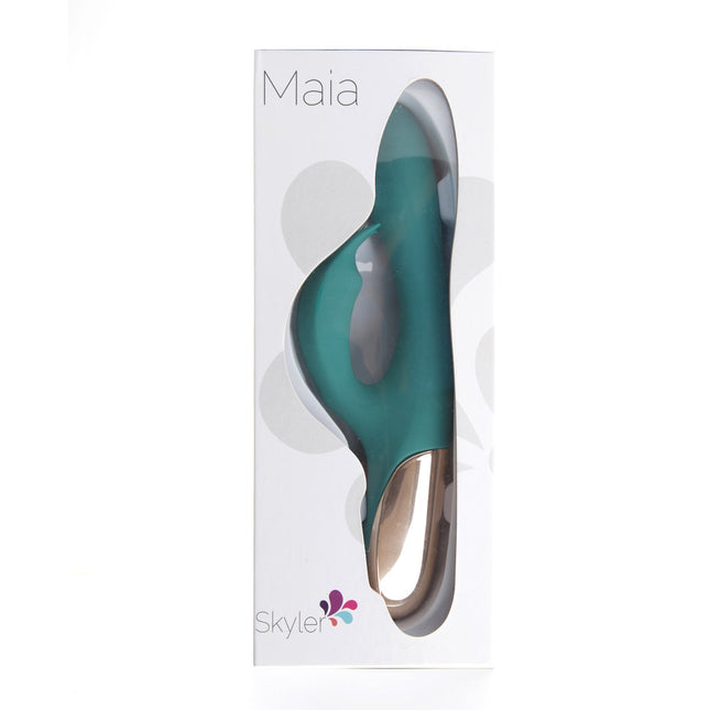Maia Skyler Green 21.6cm Bendable Rabbit Vibrator