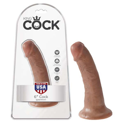 King Cock Tan 6'' Realistic Dildo