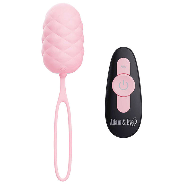 Adam & Eve PILLOW TALK EGG - Pink Vibrating Egg with Wireless Remote Control