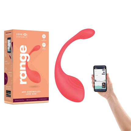 Love Distance Range Coral Love Egg Vibrator Box