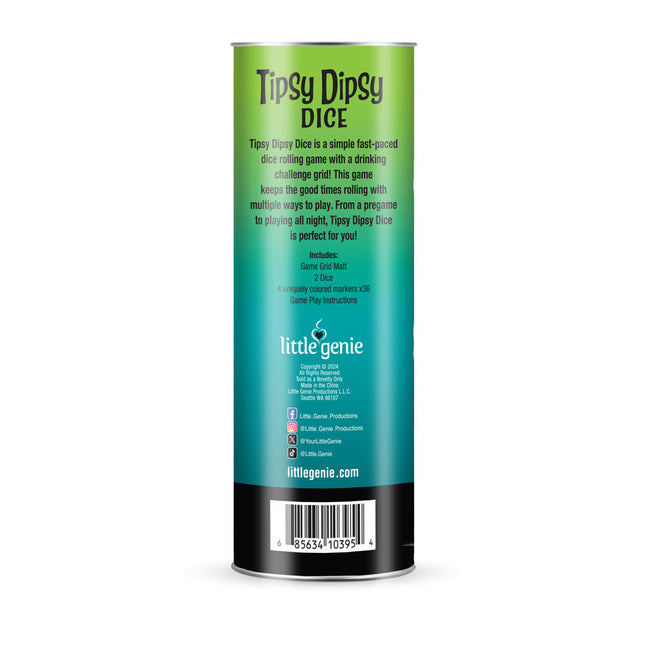 Tipsy Dipsy Dice - Drinking Game for Parties