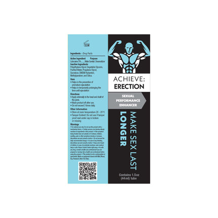 Achieve: Erection Sexual Performance Enhancer for Men - 44ml Tube