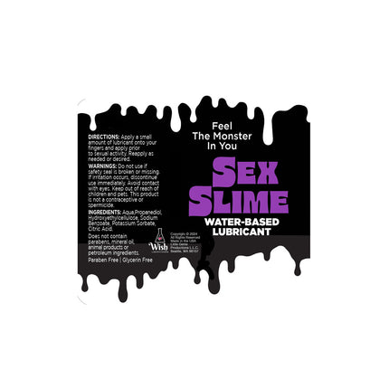 Sex Slime Purple Water Based Lubricant - 120ml Bottle