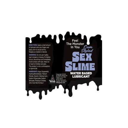 Sex Slime Purple Cum Style Water Based Lubricant - 120ml Bottle