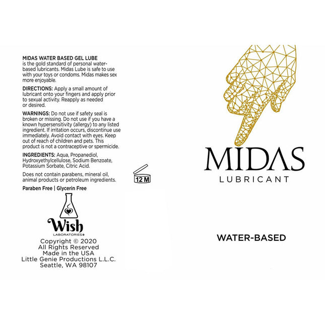 Midas Water Based Lubricant 59ml Bottle