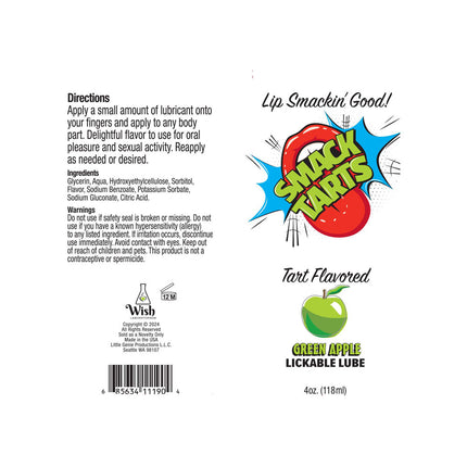 How to use directions for Smack Tarts Sour Green Apple Flavoured Lubricant – 120ml