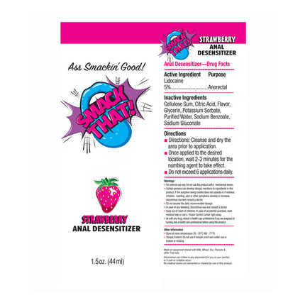 Smack That! Anal Desensitiser Strawberry - 44 ml Tube