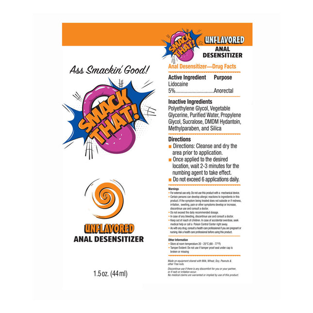 Smack That! Unflavoured Anal Desensitiser - 44 ml Tube