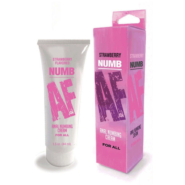 Numb AF Strawberry Flavoured Anal Numbing Cream - 44ml Tube