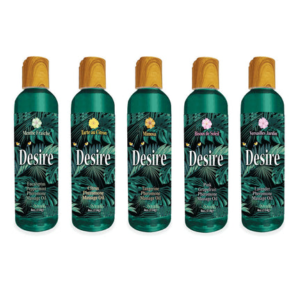 Desire Pheromone Massage Oil Pink Grapefruit 118ml Bottle