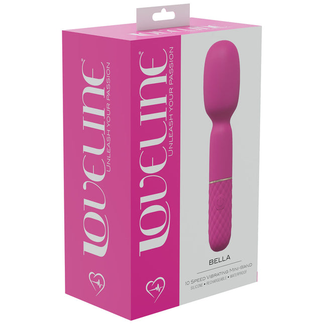 LOVELINE Bella - Pink - Pink 14cm USB Rechargeable Massage Wand