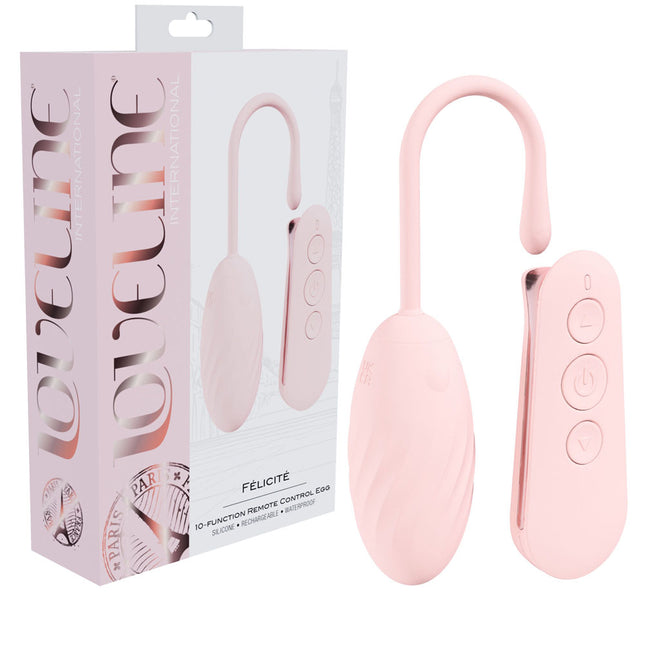 LOVELINE Felicite Pink Vibrating Egg with Wireless Remote