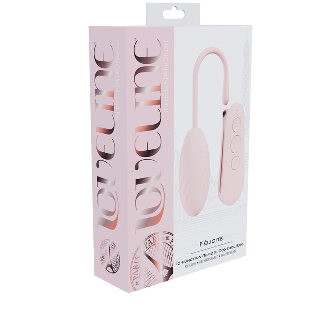 LOVELINE Felicite Pink Vibrating Egg with Wireless Remote