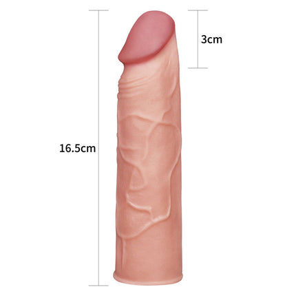 Pleasure X-Tender - Flesh 1 Inch Penis Extension Sleeve