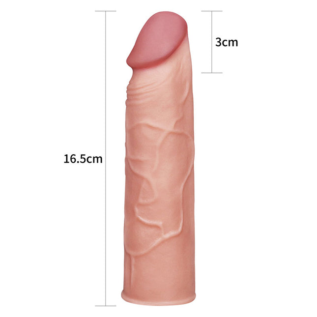 Pleasure X-Tender - Flesh 1 Inch Penis Extension Sleeve