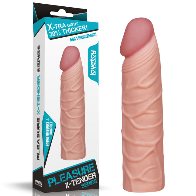 Pleasure X-Tender 1'' Sleeve - Flesh