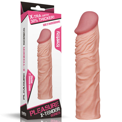 Pleasure X-Tender 2'' Sleeve - Flesh