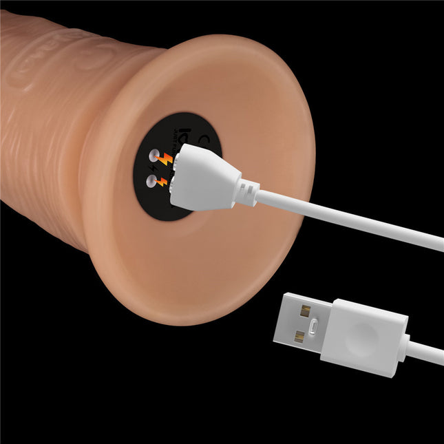 7 Inch Power Basics Flesh Vibrating Dildo